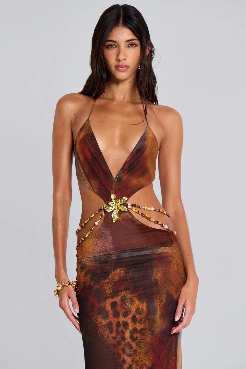 BÉLLEBOUTIQUE Jungle Maxi Dress