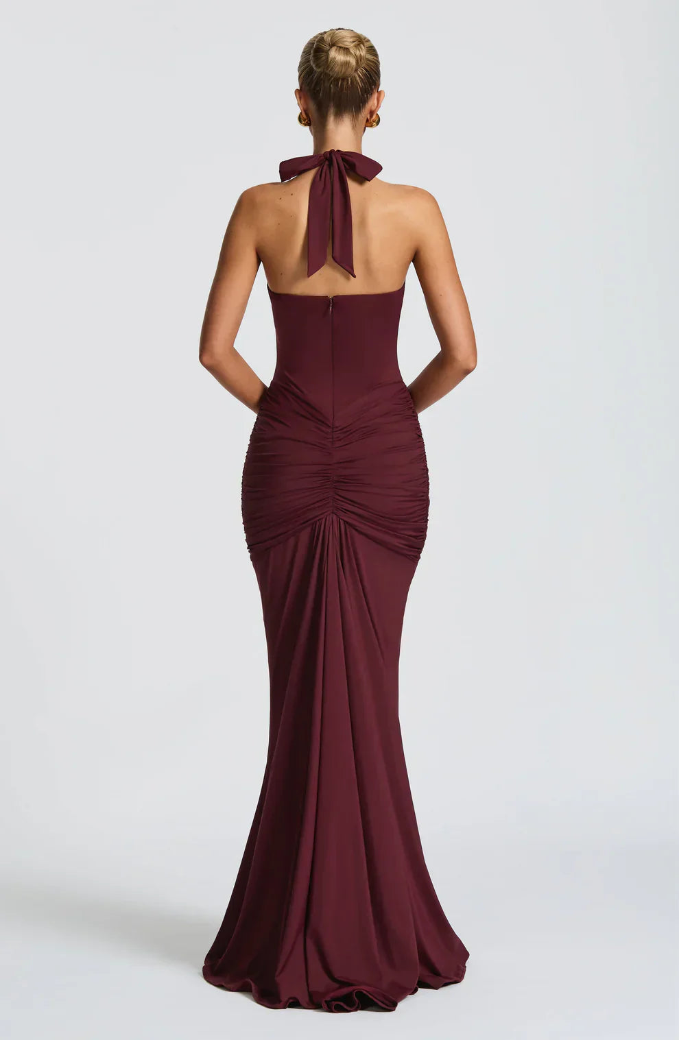 BÉLLEBOUTIQUE Draped Jersey Maxi Dress