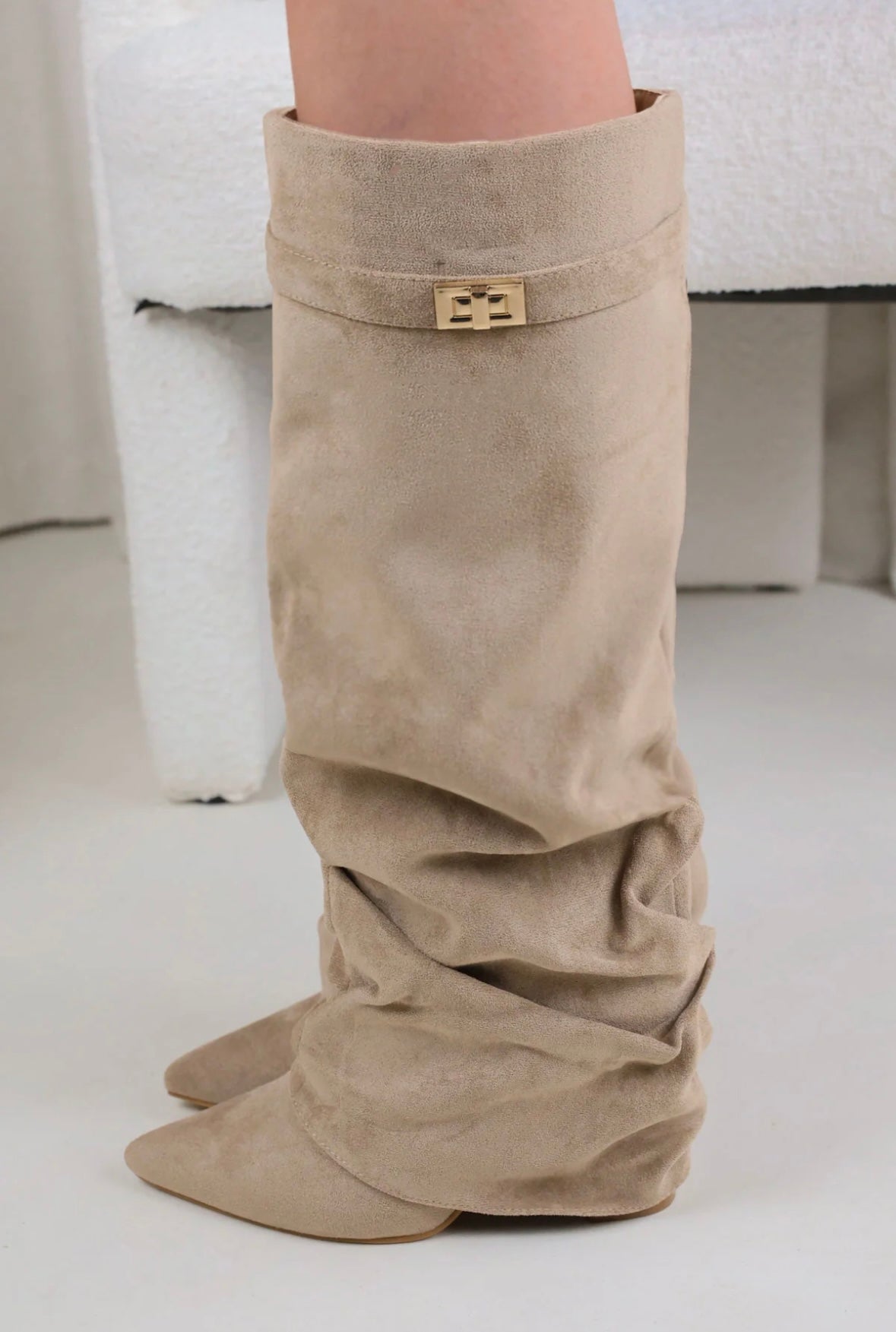Belleboutiqe boots suéde taupe