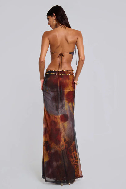 BÉLLEBOUTIQUE Jungle Maxi Dress