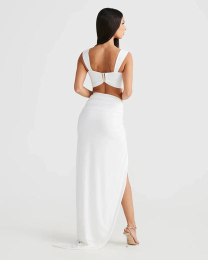BÉLLEBOUTIQUE Cut Out Maxi Dress