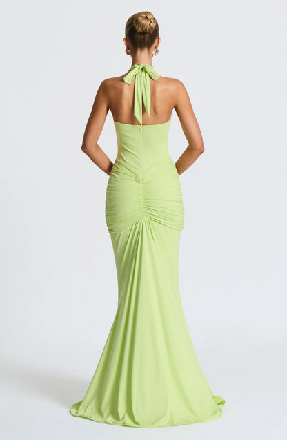 BÉLLEBOUTIQUE Draped Jersey Maxi Dress
