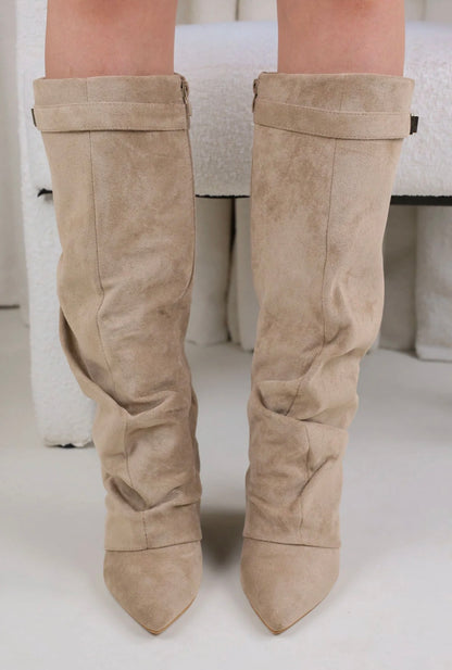 Belleboutiqe boots suéde taupe
