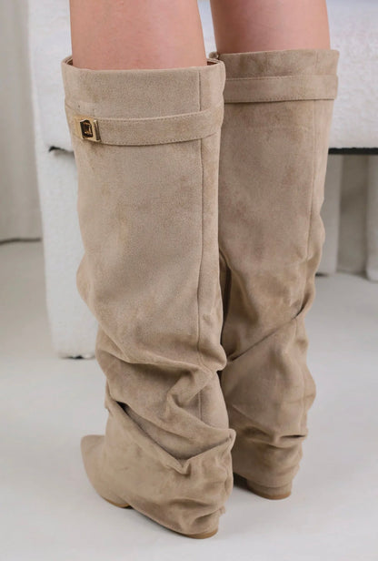 Belleboutiqe boots suéde taupe